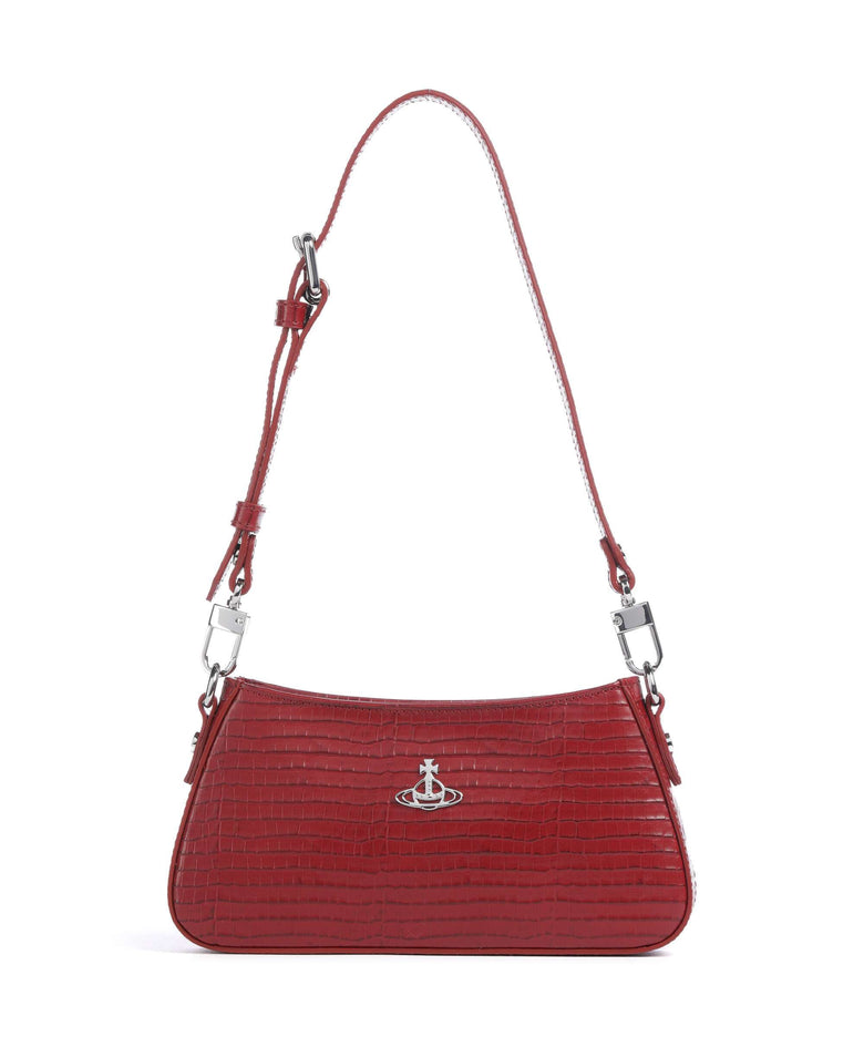 Vivienne Westwood Tasha Embossed Croc Mini Shoulder bag red