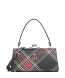 Vivienne Westwood Doll Frame Saffiano Printed XL Bolso de mano chelsea tartan