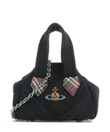 Vivienne Westwood Archive Harris Tweed Check Mini Bandolera dark check