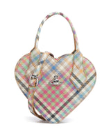 Vivienne Westwood Josephine Heart Buccia D'Arancia Bolso de mano heather plaid