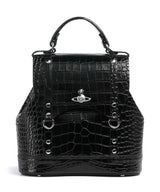 Vivienne Westwood Max Embossed Croc Small Mochila black