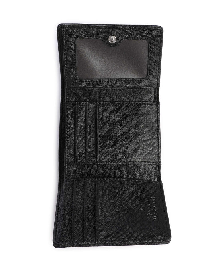 Vivienne Westwood Frame Saffiano Plain Small Wallet black