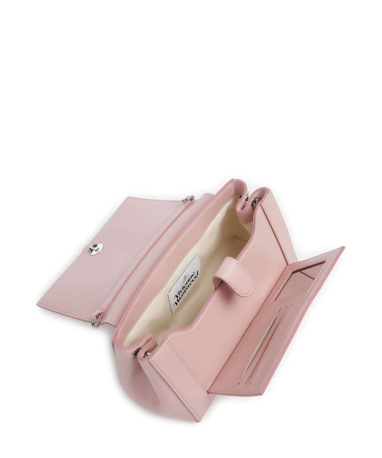 Vivienne Westwood Hazel Smooth Medium Shoulder bag pastel pink