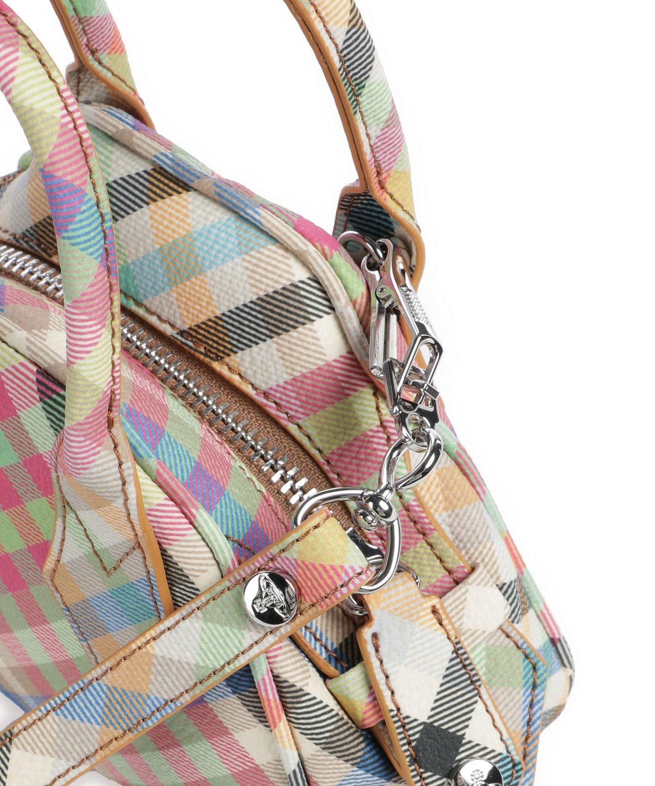 Vivienne Westwood Yasmine Buccia D'Arancia Mini Crossbody bag heather plaid