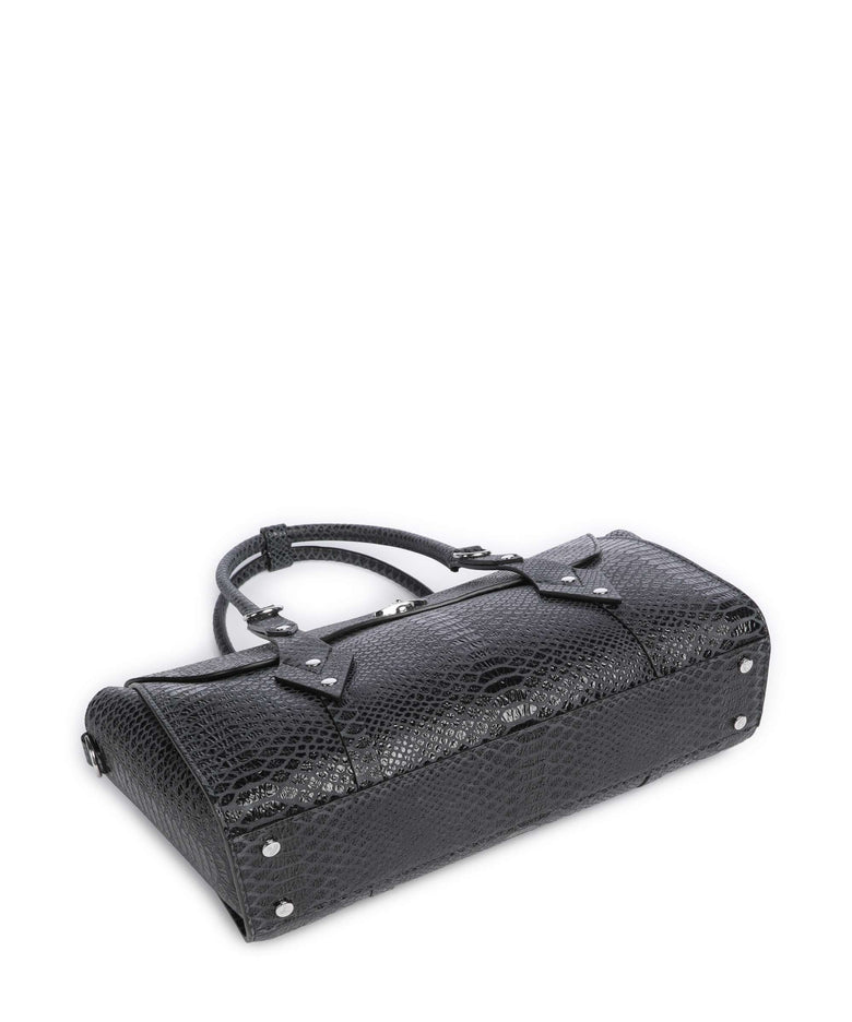 Vivienne Westwood Bettina Snake Effect Medium Handbag dark grey