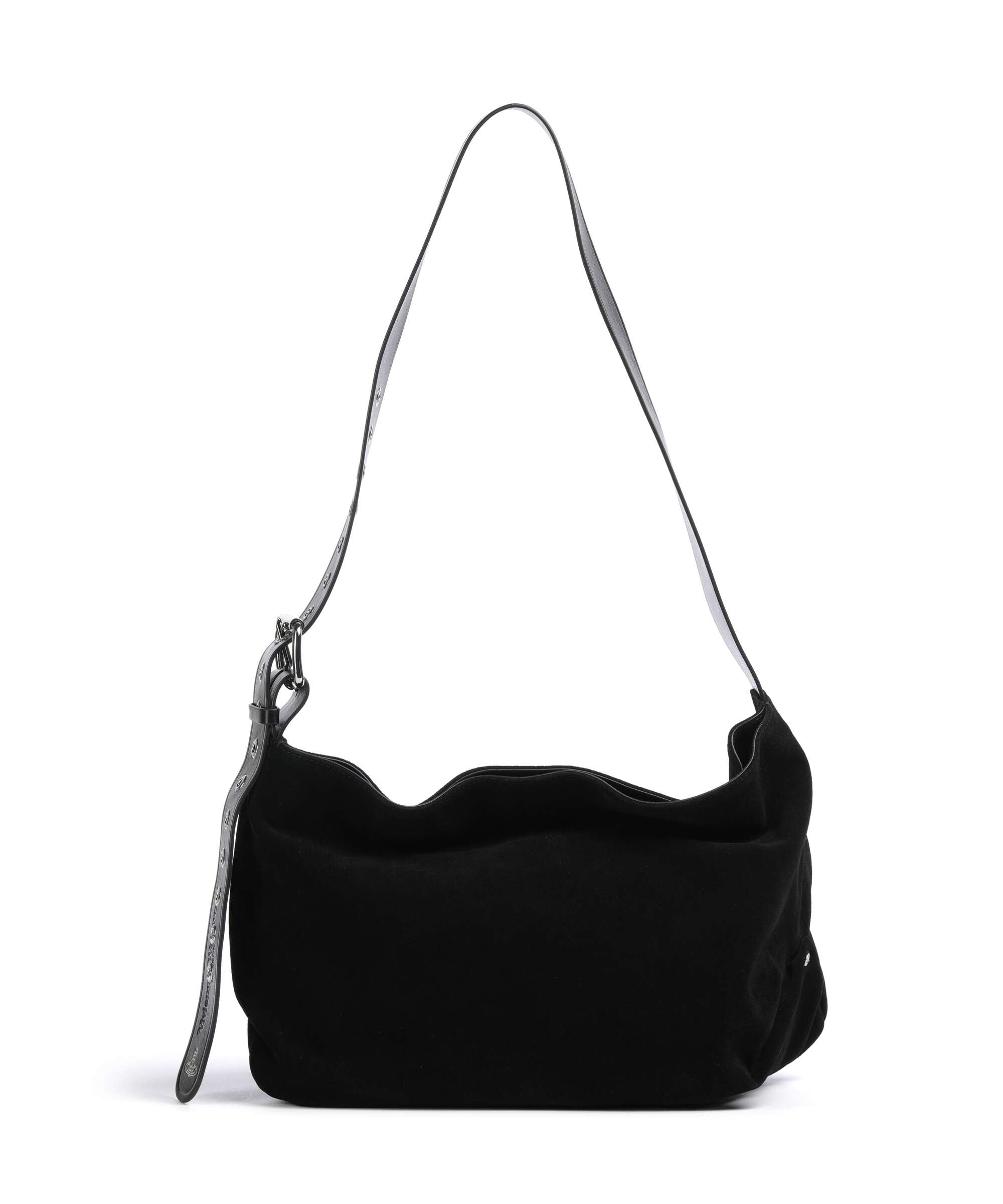 Vivienne Westwood Maxime Suede Medium Hobo bag black