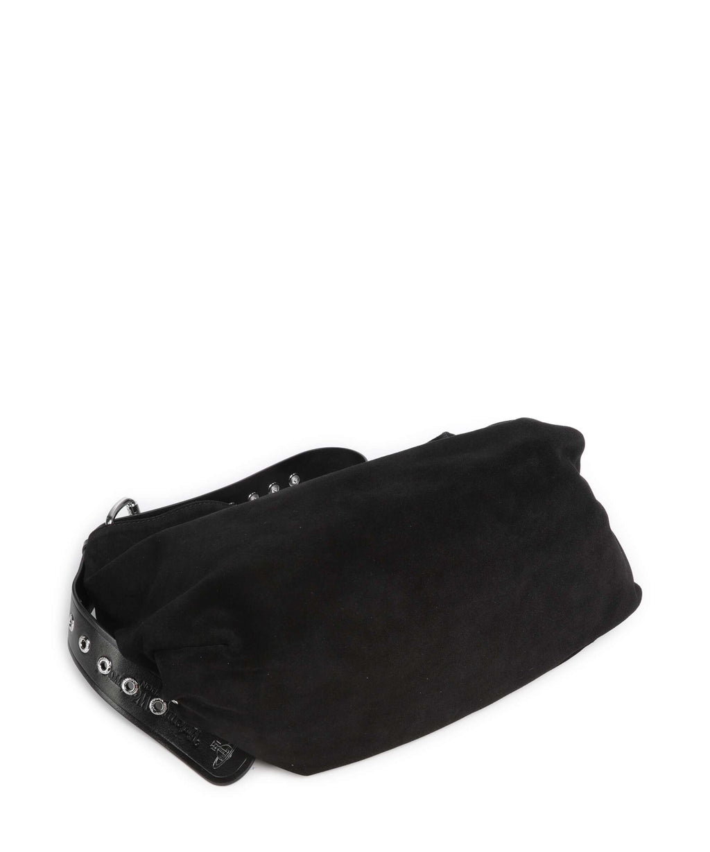Vivienne Westwood Maxime Suede Medium Hobo bag black