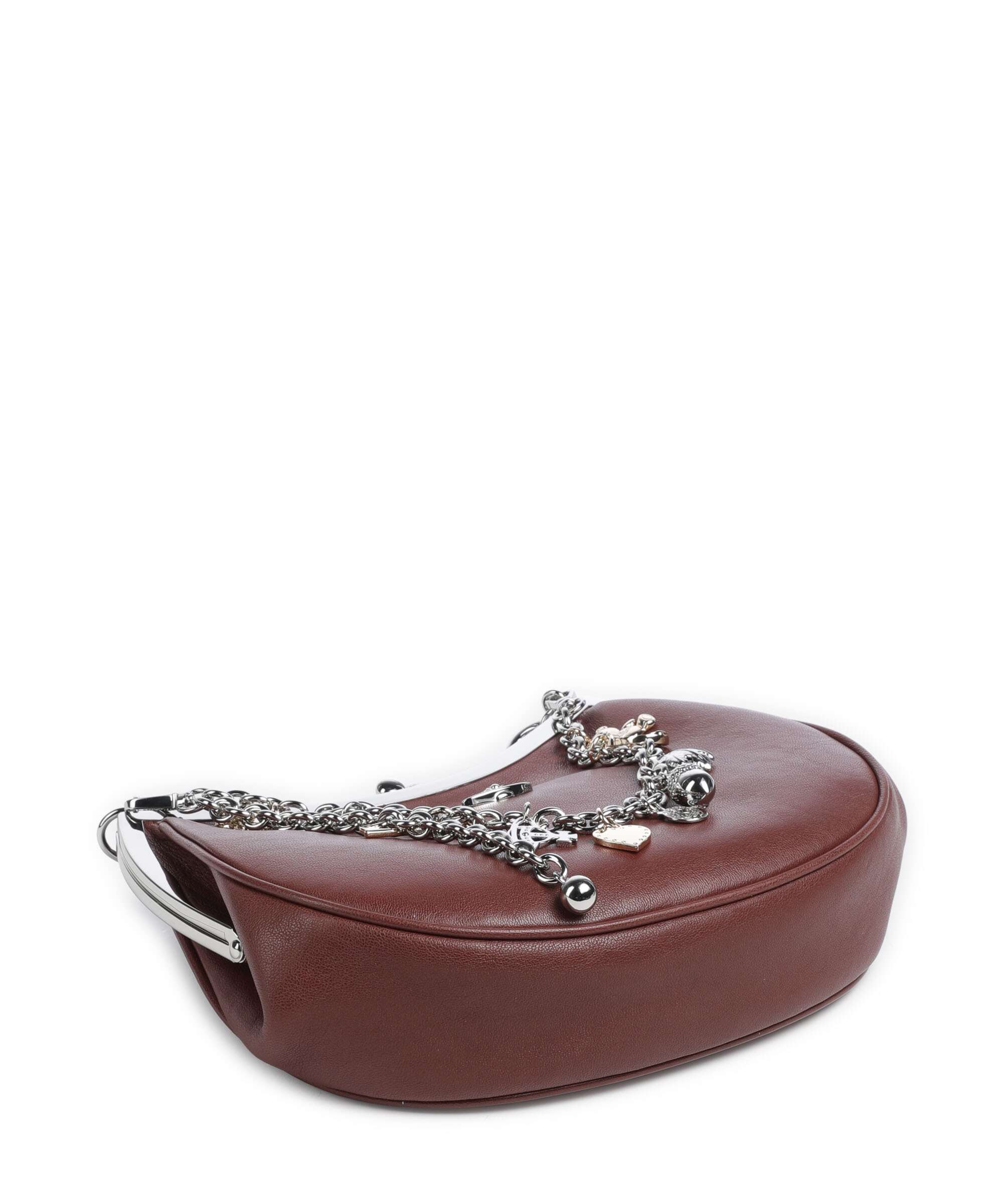 Vivienne Westwood Charm Frame Supple Shoulder bag chestnut