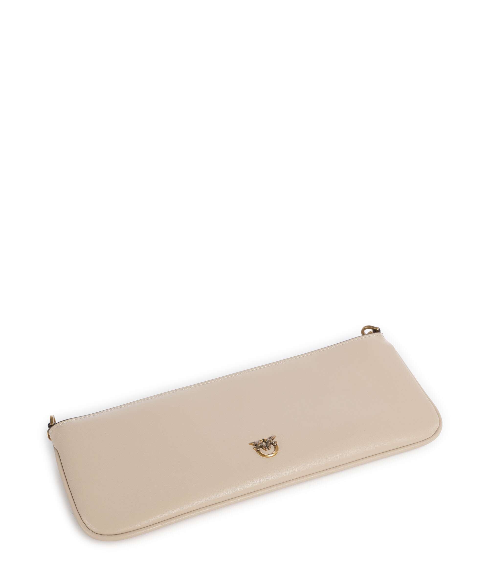 Pinko Flat Horizontal Shoulder bag beige/grigio fumo/antique gold