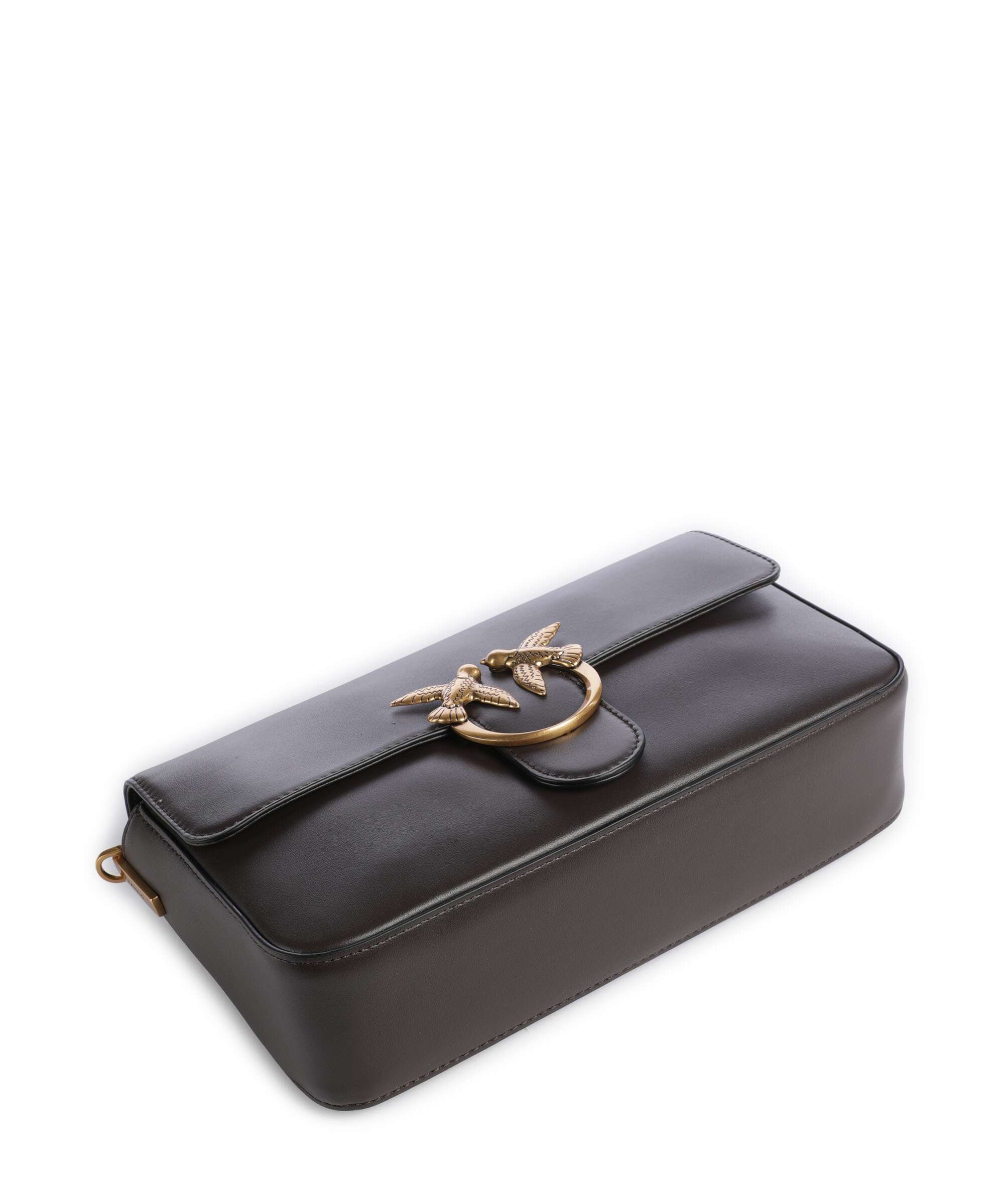 Pinko Love One Classic Slouchy Crossbody bag marrone marasca/antique gold