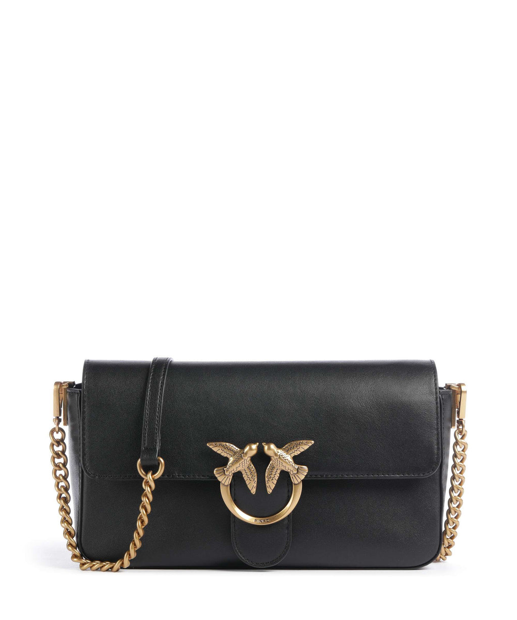 Pinko Love One Classic Slouchy Crossbody bag nero/antique gold