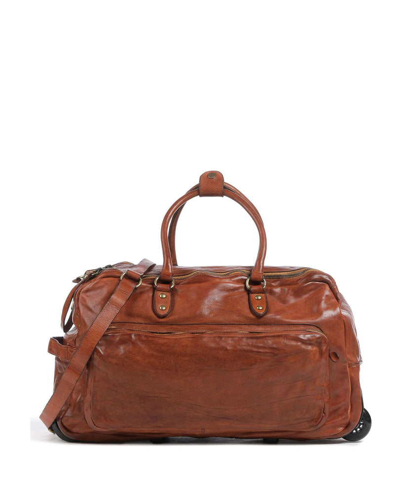Campomaggi Travel bag with wheels cognac