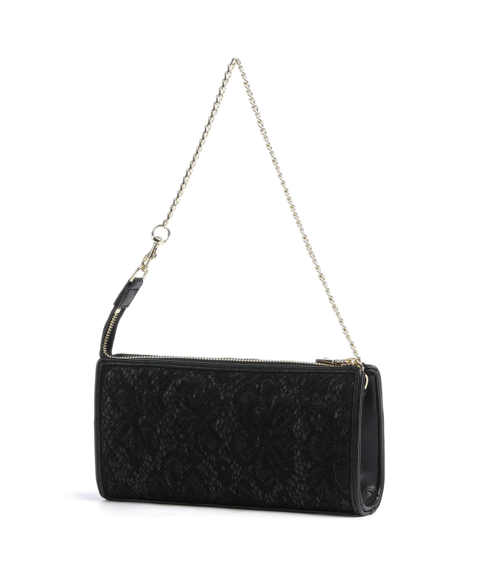 Love Moschino Quilted Lace Shoulder bag nero