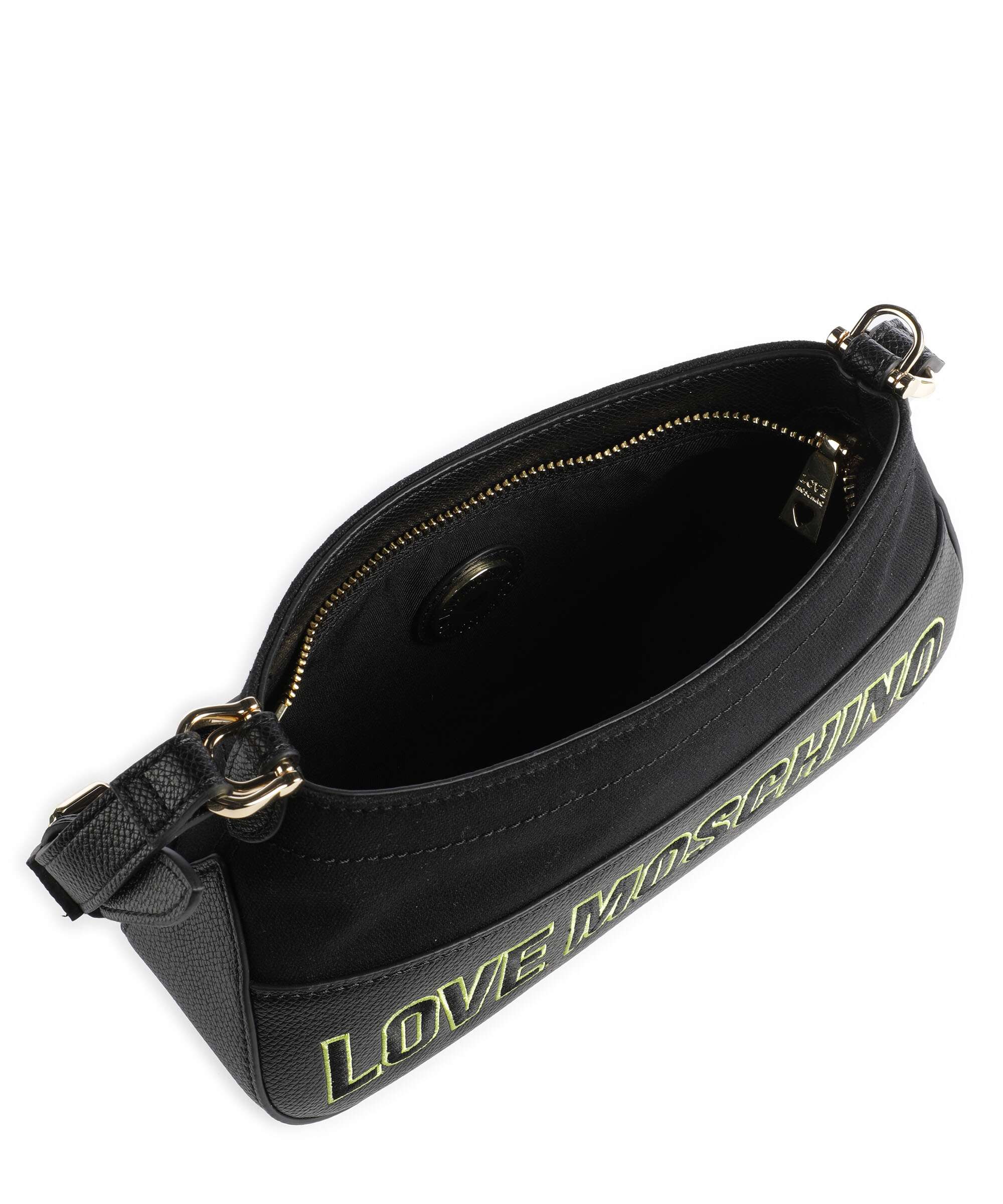 Love Moschino Free Time Shoulder bag nero/lime