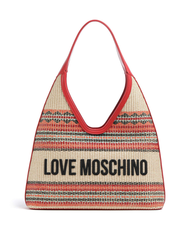 Love Moschino Sunset Stripes Hobo bag multicolour/red