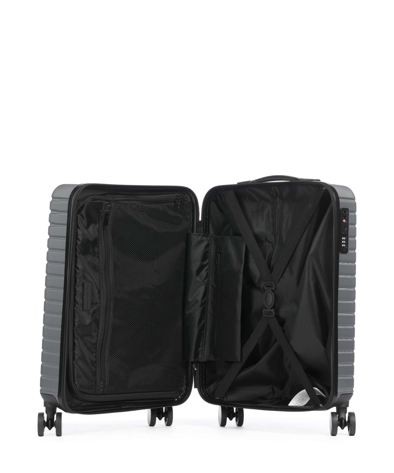 Valentino Bags Mercury Spinner (4 wheels) gunmetal