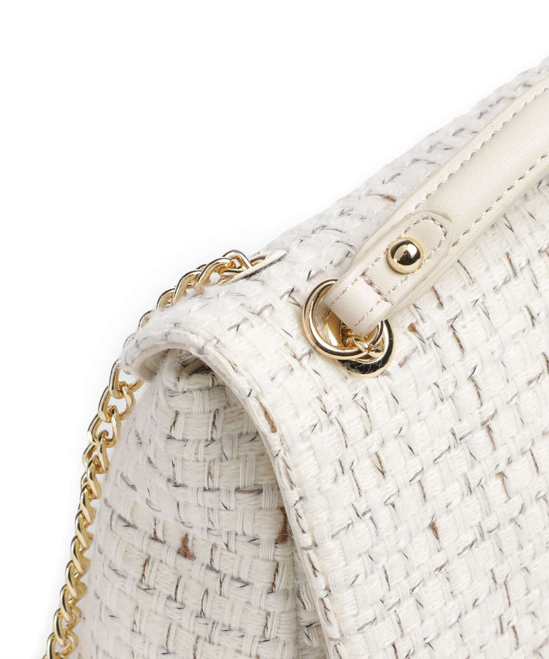 Valentino Bags Tweed Shoulder bag off white/multicolour