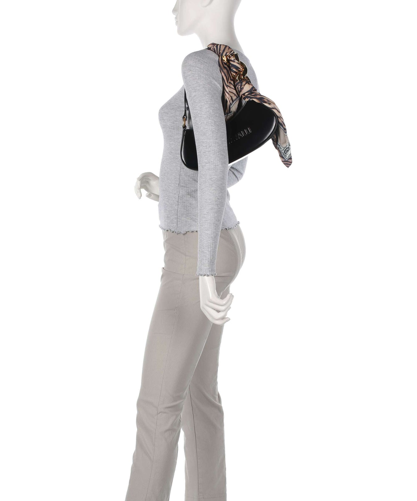 Just Cavalli Chain Foulard Shoulder bag black