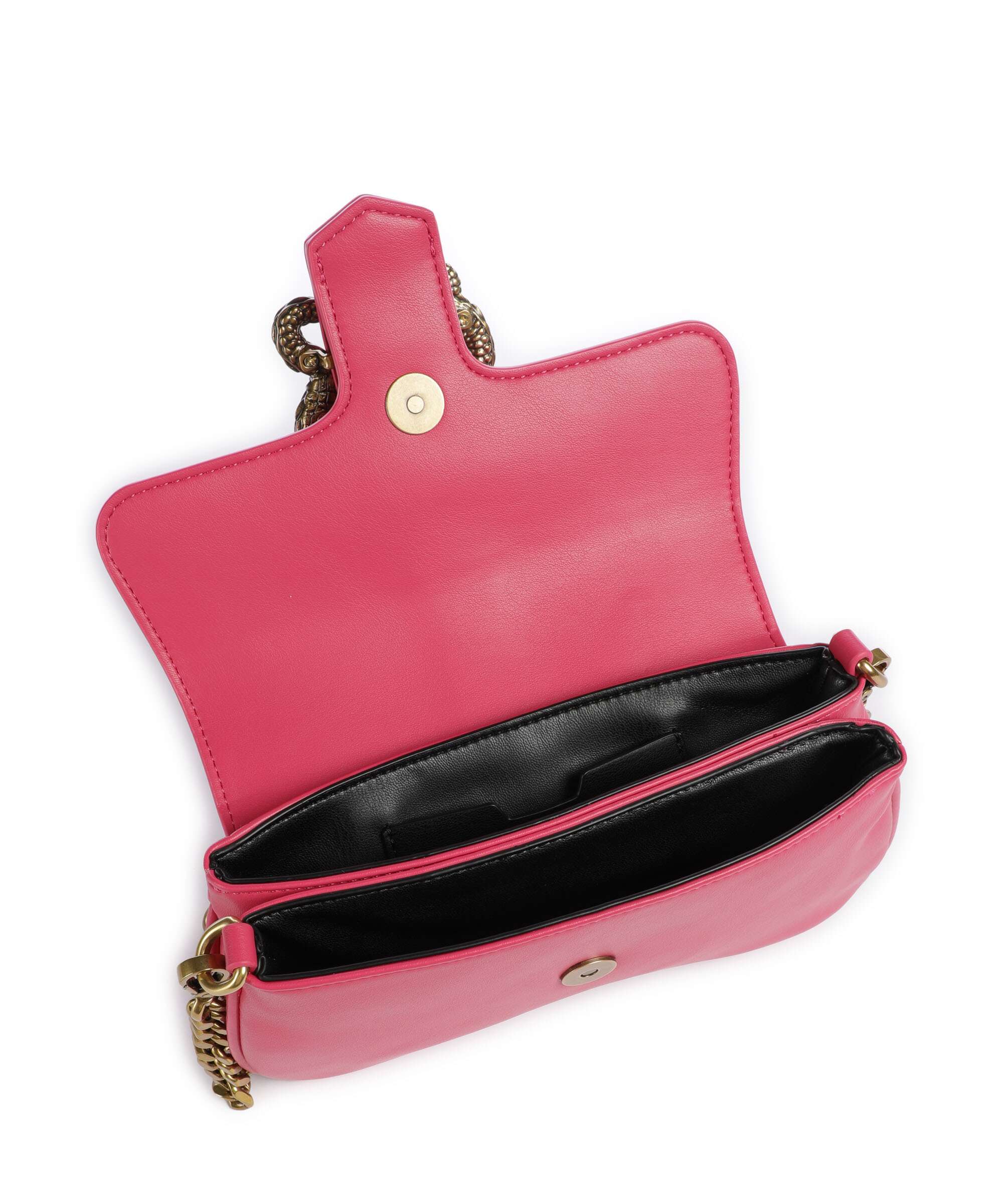 Just Cavalli Iconic Snakes Crossbody bag rose red