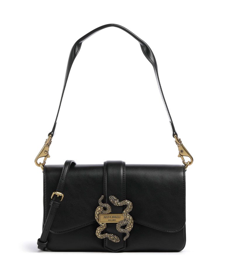 Just Cavalli Iconic Snakes Shoulder bag black