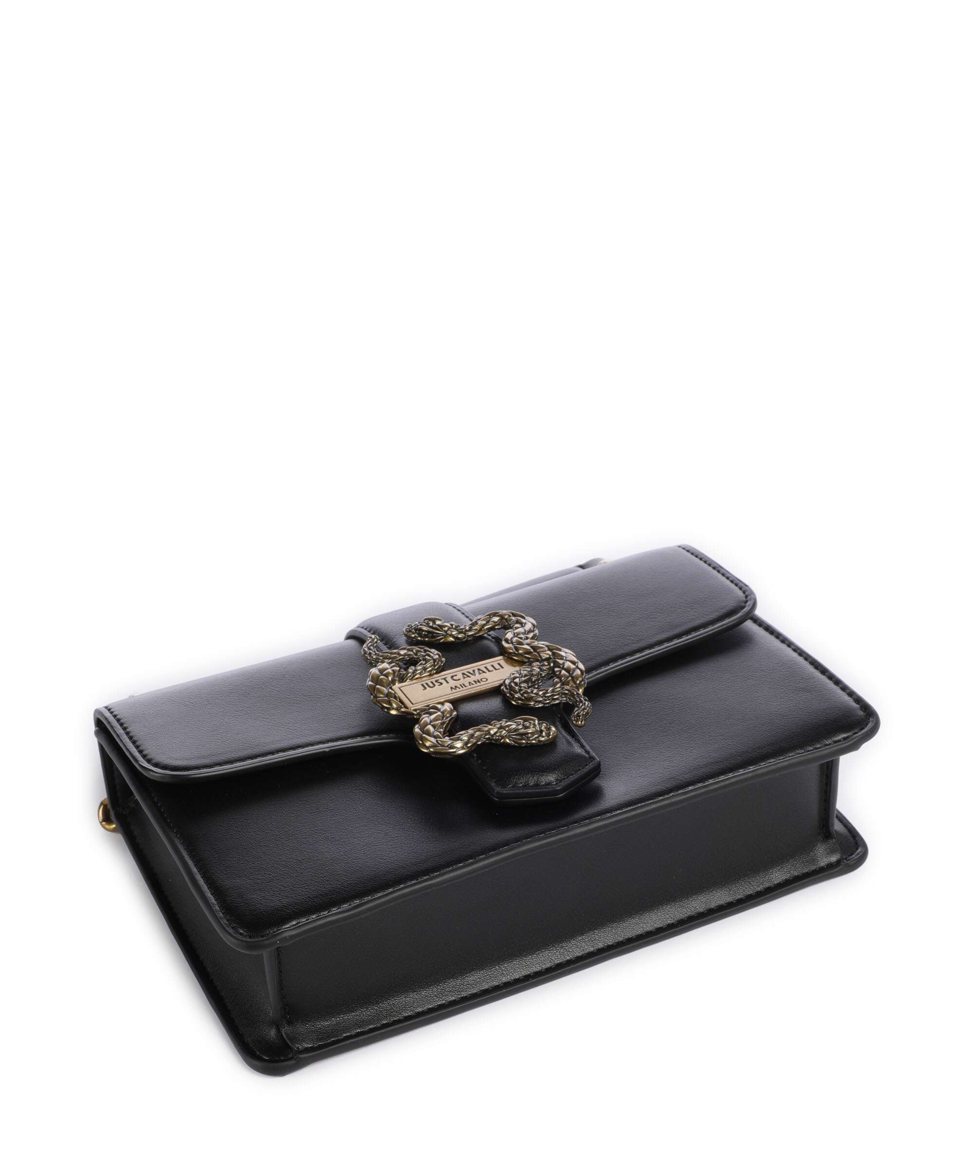 Just Cavalli Iconic Snakes Shoulder bag black