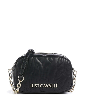 Just Cavalli Quilted Zebra Bandolera black
