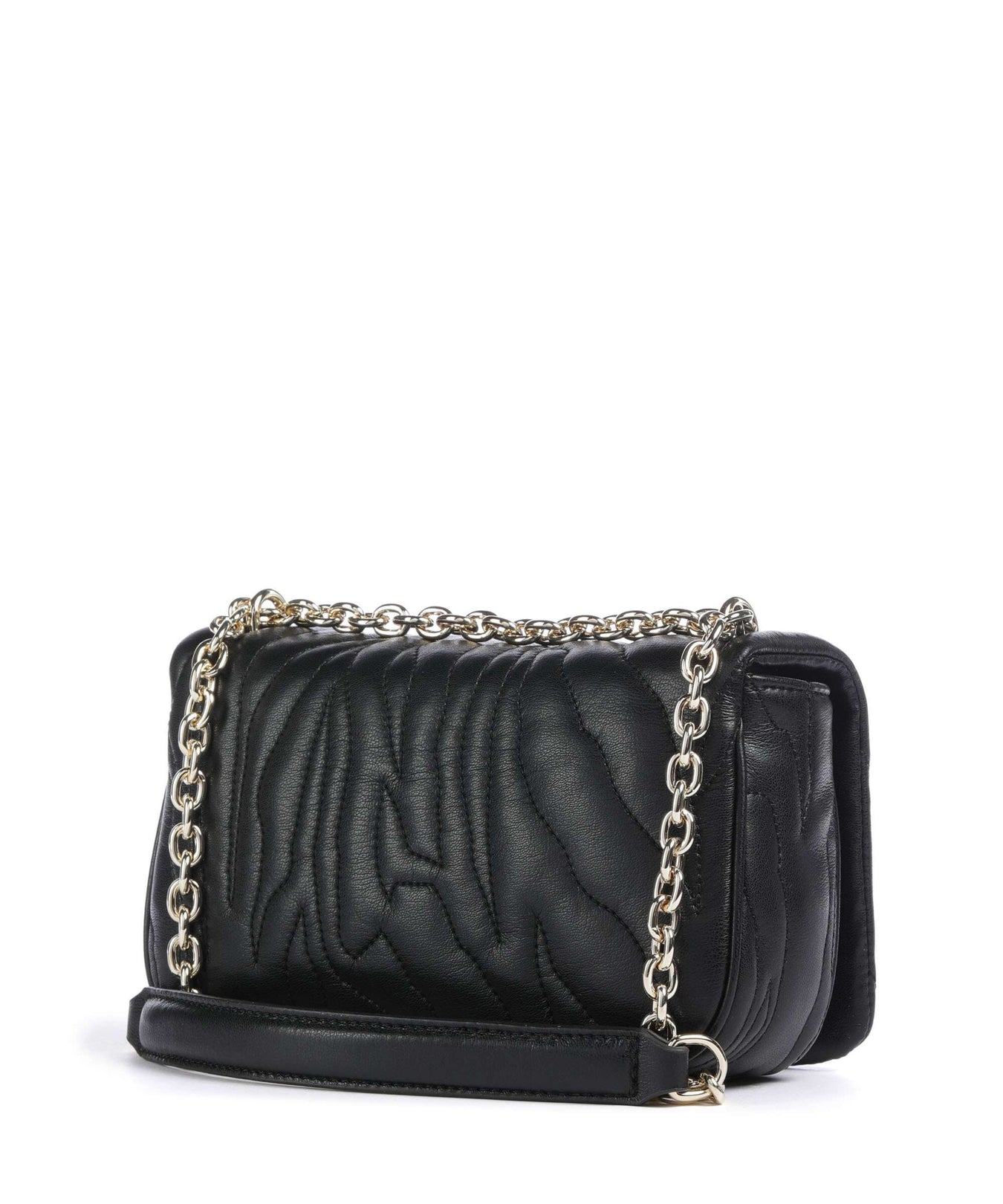 Just Cavalli Quilted Zebra Shoulder bag black