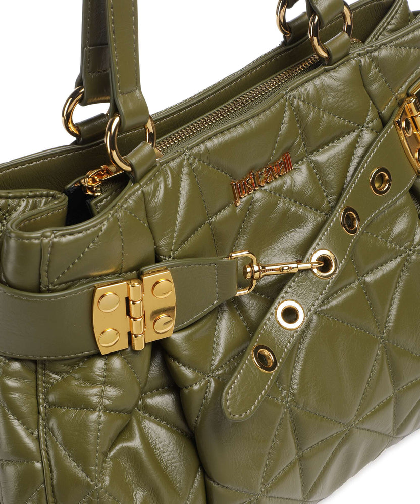 Just Cavalli Tote bag military olive
