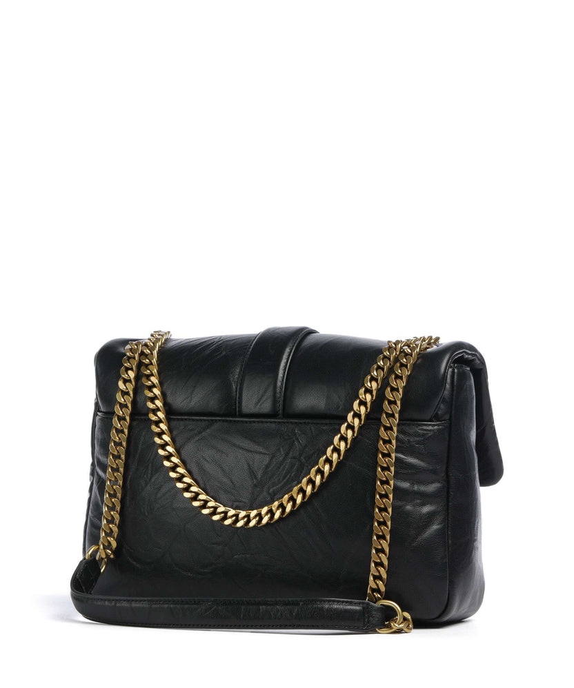 Just Cavalli Iconic Snakes Puffy Shoulder bag black