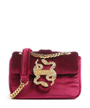 Just Cavalli Iconic Snakes Puffy Bolso de hombro dark purple