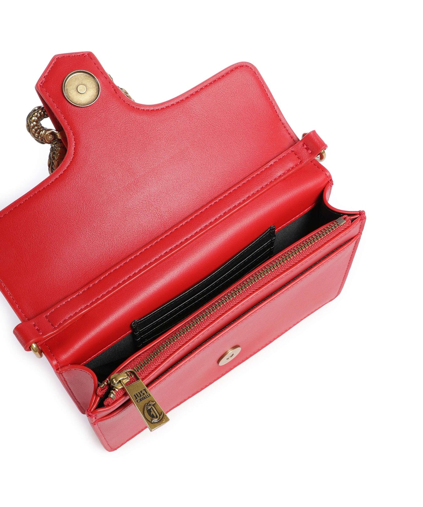 Just Cavalli Iconic Snakes Wallet tango red