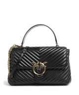 Pinko Love Lady Puff Big Bolso de mano nero/antique gold