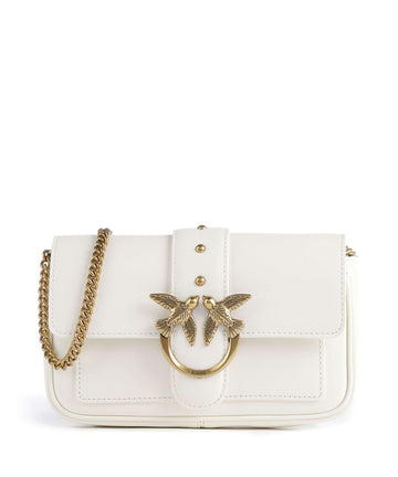 Pinko Love One Pocket Monedero bianco seta/antique gold