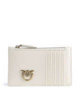 Pinko Airone Tarjetero bianco seta/antique gold