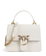 Pinko Love One Mini Bandolera bianco seta/antique gold