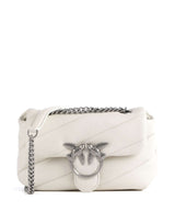 Pinko Love Puff Baby Bolso de hombro bianco seta/old silver