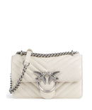 Pinko Love One Mini Bolso de hombro bianco seta/old silver