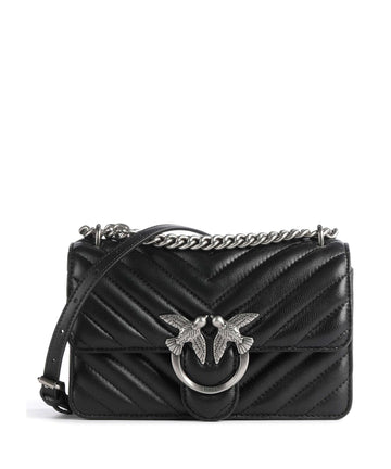 Pinko Love One Mini Bolso de hombro nero/old silver