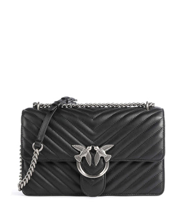 Pinko Love One Classic Bolso de hombro nero/old silver