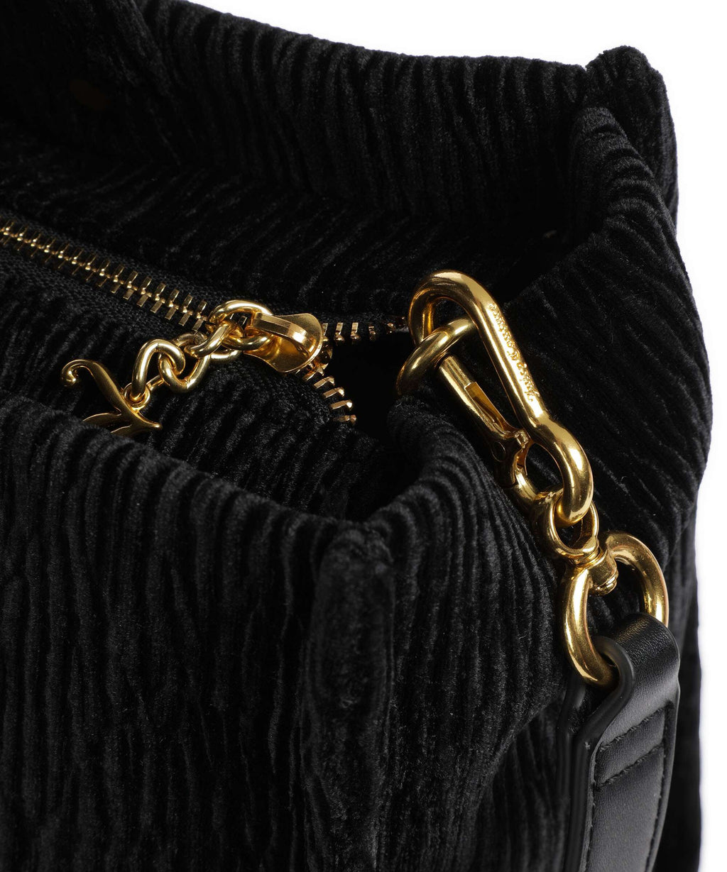 Juicy Couture Iris Crinkled Velvet L Tote bag black