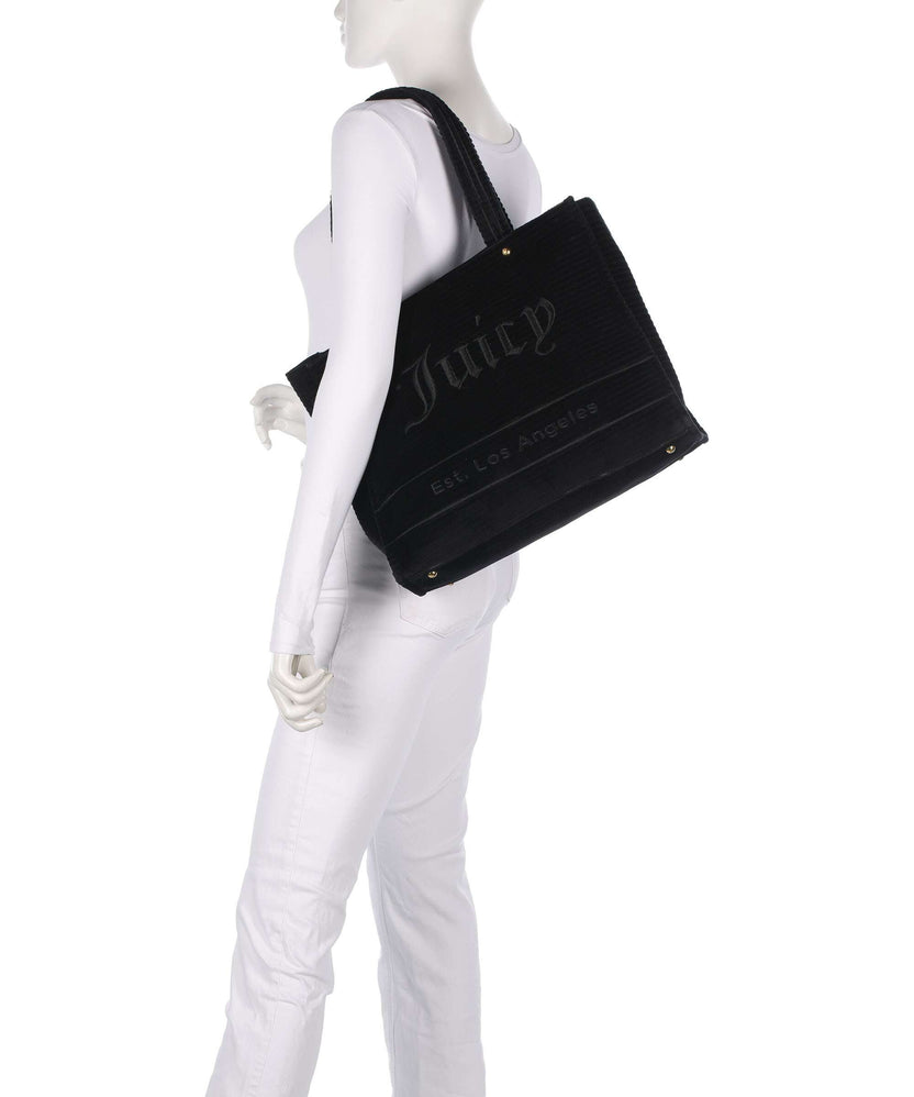 Juicy Couture Iris Velvet L Tote bag black