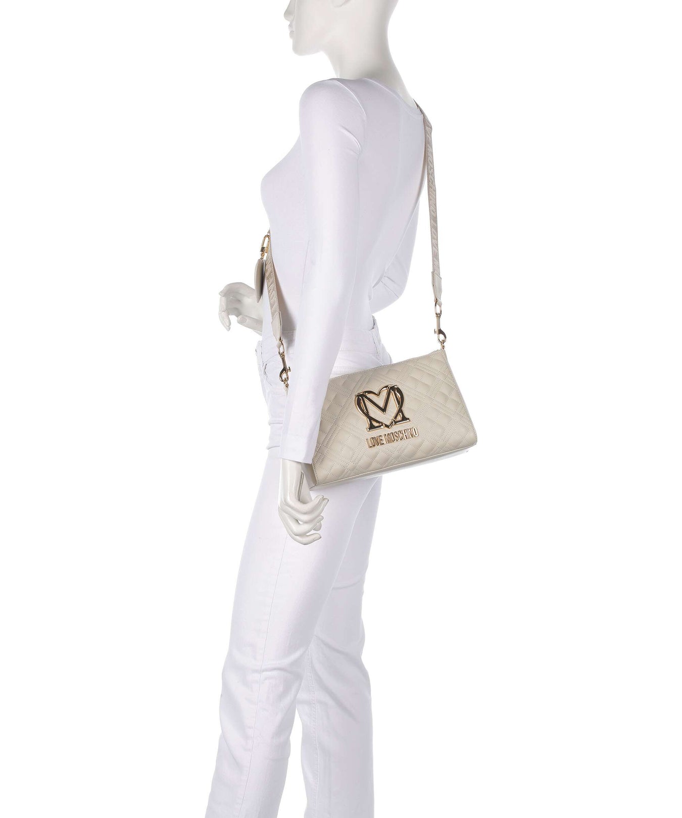 Love Moschino Allure Crossbody bag avorio