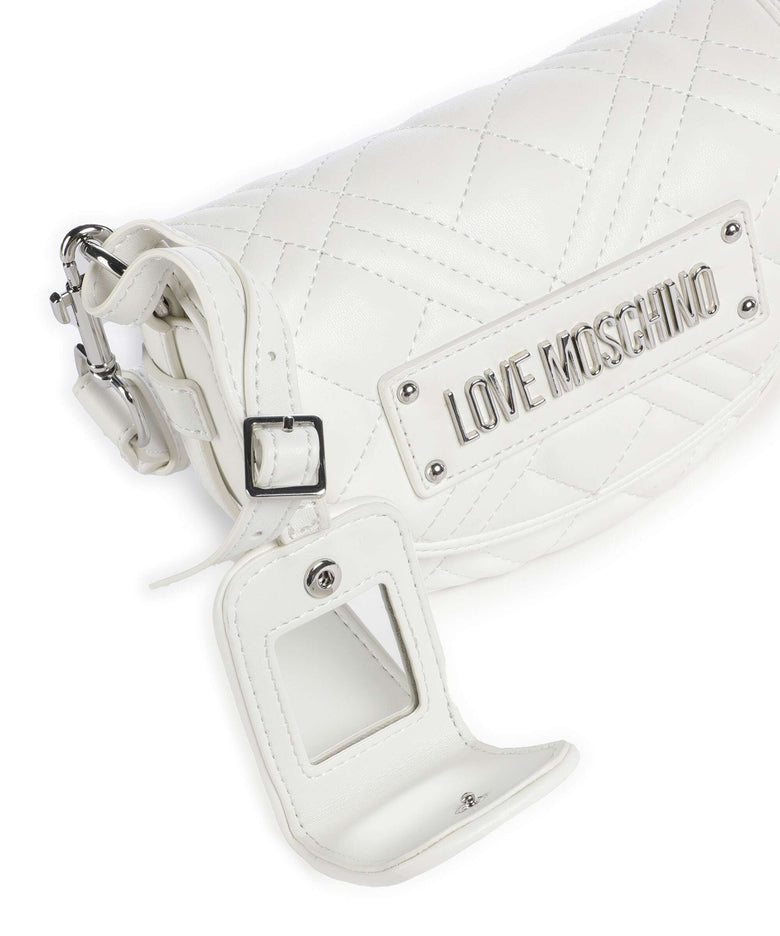Love Moschino Quilted Crossbody bag bianco