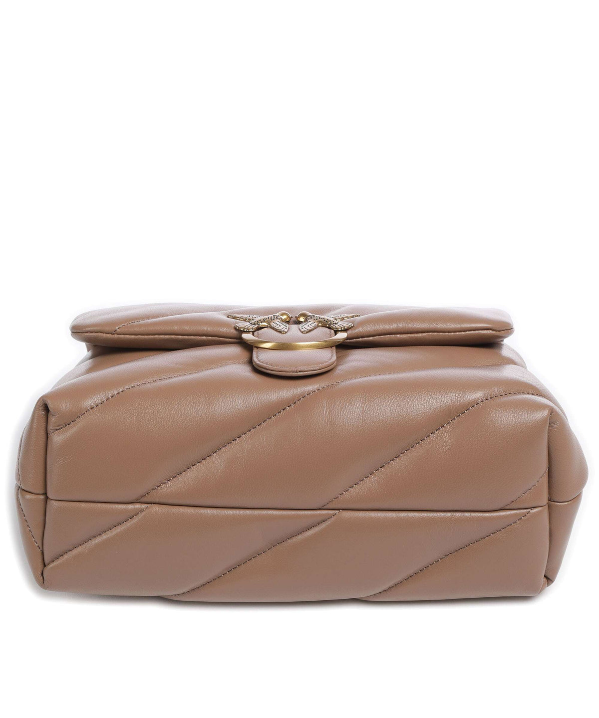 Pinko Love Puff Classic Shoulder bag biscotto zenzero/antique gold