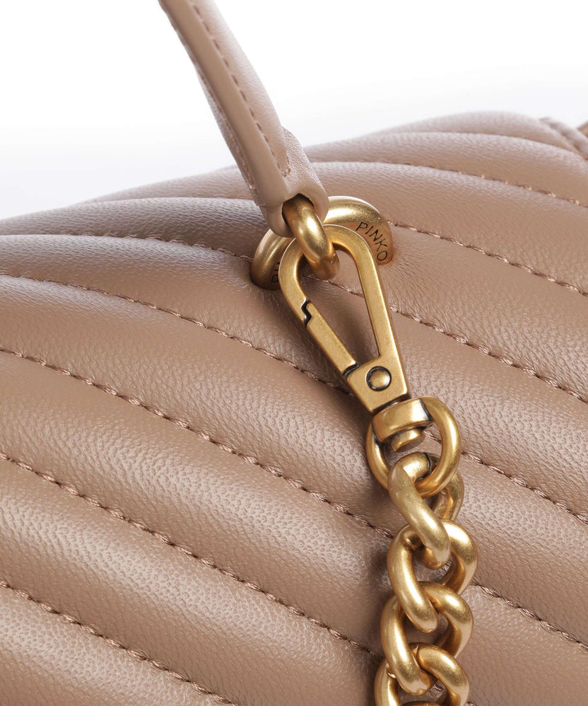 Pinko Love Lady Puff Big Handbag biscotto zenzero