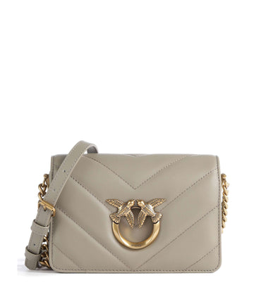 Pinko Love Click Mini Bandolera noce/antique gold