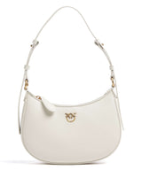 Pinko Half Moon Mini Bolso de hombro bianco seta/antique gold
