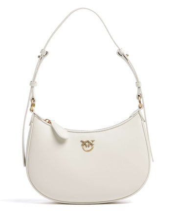 Pinko Half Moon Mini Bolso de hombro bianco seta/antique gold