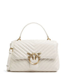 Pinko Love Lady Puff Classic Bolso de mano bianco seta/antique gold