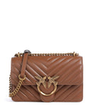 Pinko Love One Mini Bolso de hombro marrone/leone/antique gold